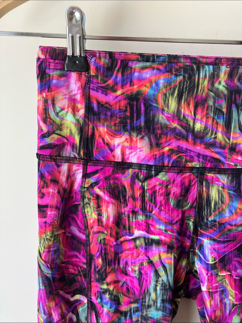 LULULEMON Fast Free HR Crop 23” Leggings “Hyper Flow Pink” Women’s Size 8 EUC - Picture 2 of 7